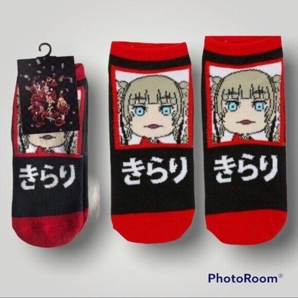 Kakegurui Kirari Mombami Chibi NWT No Show Adult One Size Socks Anime - Picture 1 of 4